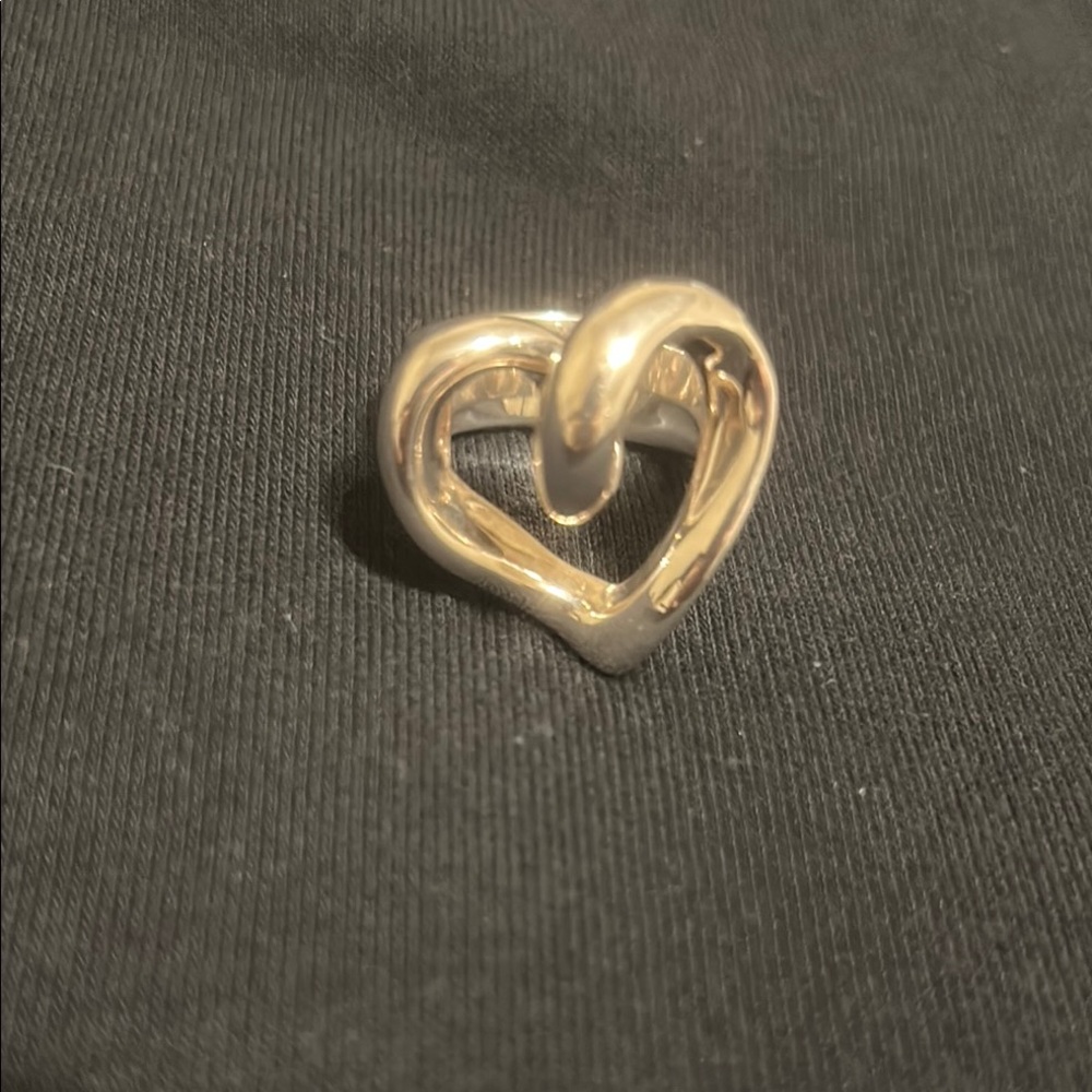 Sterling Silver 925 Elegant Silver Heart Ring